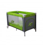 Prenosna otroška posteljica CoTo Baby SAMBA - zelena/želva